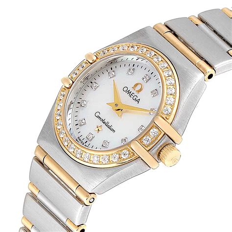 ladies omega diamond watches|women's omega watch with diamonds.